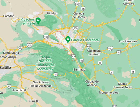 Mapa Monterrey